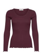 Baybay Long Sleeve Tee Rosemunde Burgundy