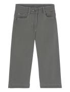 Denim Stretch Trousers For Girl -Bci Boboli Grey