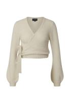 Cecilia Alpaca Blend Wrap Sweater Lexington Clothing Cream