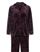 Lrl L/S Notch Collar Long Pant Pj Set Lauren Ralph Lauren Homewear Pur...