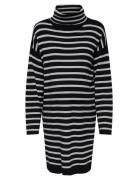 Olmtalio Ls Stripe Rollneck Dress Knt Only Maternity Navy