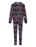 Vintage Gaming Pyjamas Kids Christmas Sweats Navy