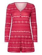 Pj Short Jersey Fairisle Hunkemöller Red