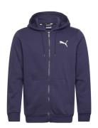 Ess Small Logo Fz Hoodie Fl PUMA Navy