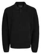 Jprwinter Knit Boucle Polo Styd Aw24 Jack & J S Black