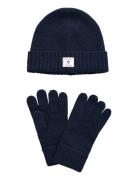 Beanie Gloves Gift Set GANT Navy