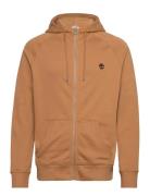 Brushed Back Full Zip Hoodie Timberland Orange