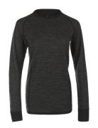 Brandi W Merino Wool Baselayer Top Whistler Grey