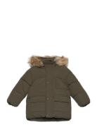 Fleece-Lined Quilted Anorak Mango Green