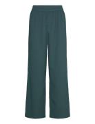 High Waist Straight Leg Trousers Monki Green