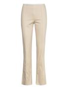 Regular Waist Press Crease Trousers Monki Cream