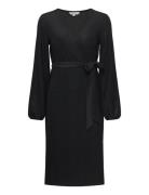 Sparkling Midi Wrap Dress Bubbleroom Black