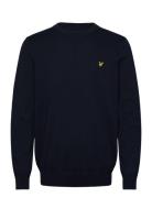 Cotton Crew Neck Jumper Lyle & Scott Navy