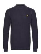 Ribbed Mock Neck Jumper Lyle & Scott Navy