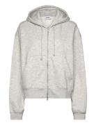 Essence Boxy Zip Hoodie Weekday Grey