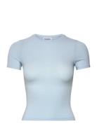 Slim Fitted T-Shirt Weekday Blue