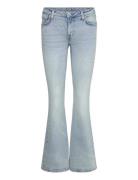 Flame Low Rise Slim Flared Leg Jeans Weekday Blue