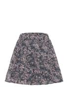 Skirt Flower Dobby Creamie Black