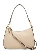 Crosshatch Leather Medium Danni Bag Lauren Ralph Lauren Cream