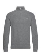 Cotton Wool Rib Half Zip GANT Grey