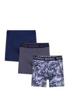 Cotton Stretch Boxer 3P Björn Borg Navy