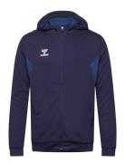 Hmlauthentic Pl Zip Hoodie Hummel Navy