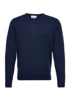 Superior Wool Crew Neck Sweater Calvin Klein Navy