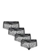 Pclogo Lace Hipster 4-Pack Pieces Black