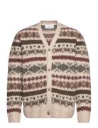 Hordur Fair Isle Cardigan Les Deux Beige