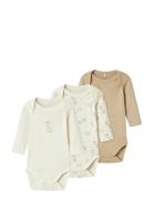 Nbnbody 3P Ls Jet Stream Giraffe Noos Name It Cream