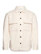 Boucle Heavyweight Overshirt Calvin Klein Cream