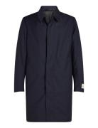 Travel Twill Tech Wool Carcoat Calvin Klein Navy