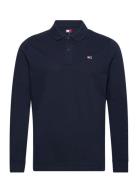 Tjm Slim Placket Polo Ls Ext Tommy Jeans Navy