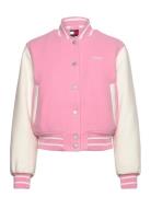 Tjw Wool Varsity Jacket Ext Tommy Jeans Pink