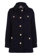 Boucle Gold Button Shacket Tommy Hilfiger Navy