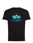 Basic T-Shirt Foil Print Alpha Industries Black