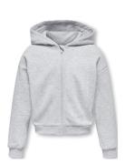 Kogfave L/S Zip Hood Swt Kids Only Grey