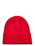 Knit Beanie Mango Red