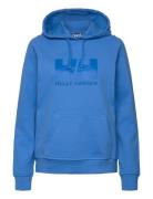 W Hh Logo Hoodie Helly Hansen Blue