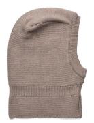 Balaclava Wool Knit Windstop Huttelihut Beige