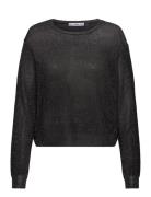 Crewneck Lurex Sweater Mango Black