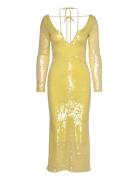 Verona Sequin Maxi Dress Bardot Yellow