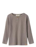 Nmmrajo Mal Ls Slim Top Lil Lil'Atelier Grey