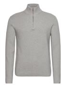 Half Zip Rib Knit Lindbergh Grey
