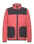 Jr Fleece Full Zip T-Neck Peak Performance Pink