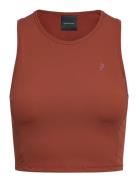 W Power Cropped Top Peak Performance Brown