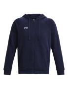 Ua Rival Fleece Fz Hoodie Under Armour Navy