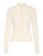 Yasmiagz Zipper Pullover Noos Gestuz Cream