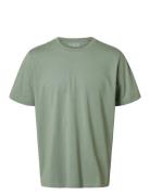 Slhaspen Ss O-Neck Tee Noos Selected Homme Green