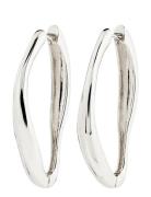 Dune Recycled Hoop Earrings Pilgrim Silver